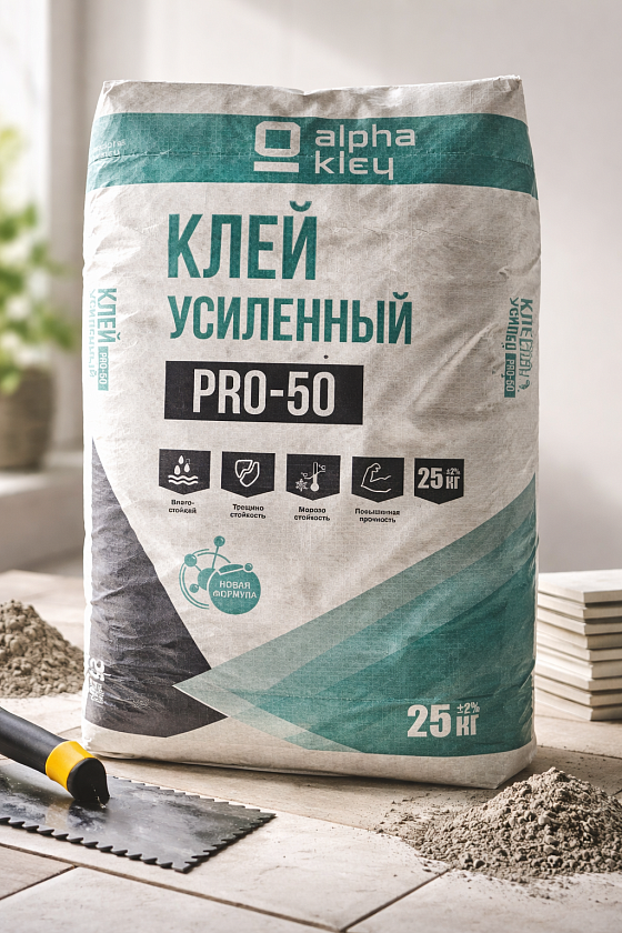 Клей для газоблока Kley PRO-50 (25 кг)